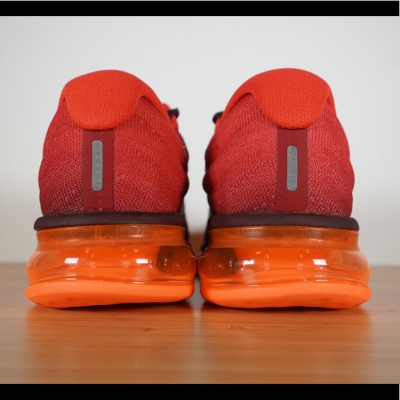 Nike Air Max 2017 Maroon Red Running Shoes - Picture 3 of 8